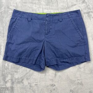Lilly Pulitzer Palm Beach Fit Blue Cotton Shorts Women's Size 4